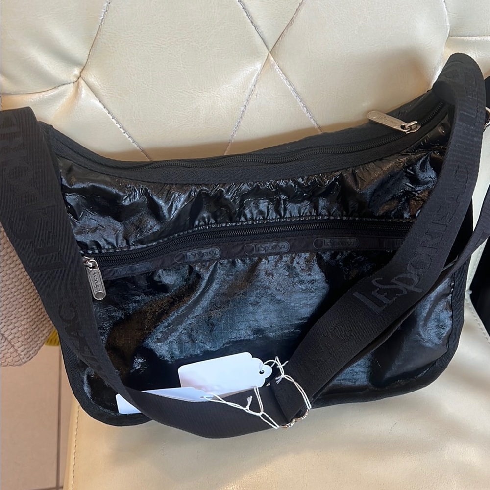 LeSportsac Black Nylon Crossbody Bag